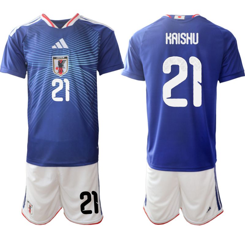 Men 2026 World Cup National Team Japan home blue #21 Soccer Jersey